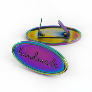 Tùy Chỉnh Kim Loại Handmade May Nhãn Thẻ Cho Túi Xách Ví Làm Bằng Tay Thư In DIY May Nhãn - Product Image 2