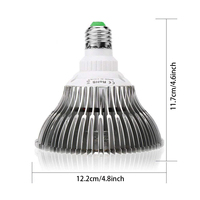 Lampe de culture UV Liweida E27 IP65 à spectre complet PAR38 150 LED pour plantes d'intérieur, favorise la floraison, remplace une ampoule de 100W