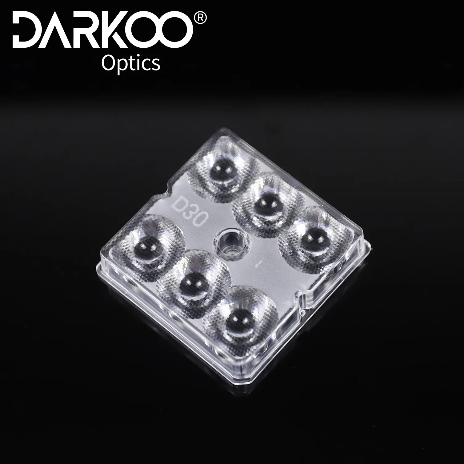 Darkoo Optical Lens Manufacturers Factory Price 1W 3W 160*80 Degree 6H1 High Power Led Optical Lenses With PMMA Or PC