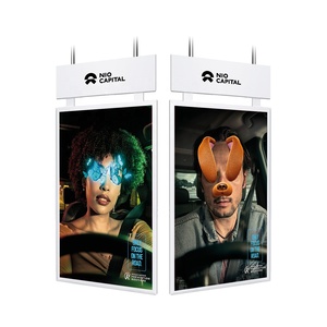 Écran publicitaire numérique double face semi-extérieur 4K Android, double affichage LCD 55 pouces haute luminosité 3000 nits - Product Image 1