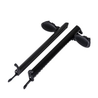LSF Accessoire léger en plastique pour repose-pieds pour kayak de pêche à pédale unique, canoë noir pour 1 personne, coque de surf