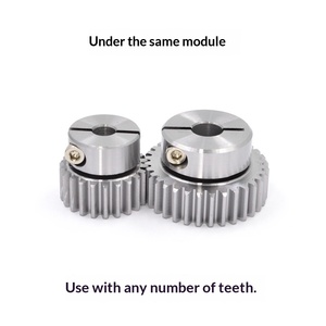 Engrenage droit de précision en acier 40Cr trempé et martelé, module <span class=keywords><strong>1</strong></span>, 18 dents, avec <span class=keywords><strong>boss</strong></span> de montage moteur, type à épaule 1m - Product Image 4