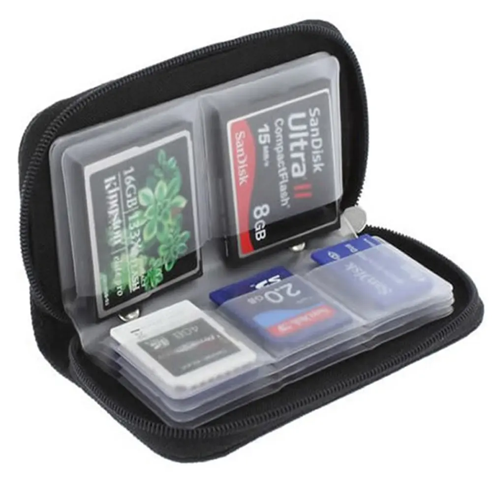 Bolsa de almacenamiento para tarjetas de memoria, estuche Protector de 22 ranuras para CF/SD/Micro SD/SDHC/MS/DS, accesorios de juego