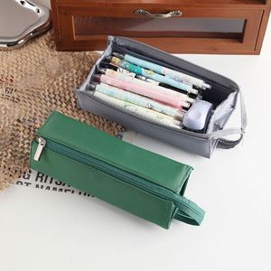 Durable Thick Fabric Stationery Organizer Japanese Style Student Pencil Case for <b>School</b> Storage,Large Capacity Student Pen Pouch - Product Image 3