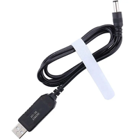 Cable convertidor USB-A macho a DC 5.5mm*2.1mm macho OEM/ODM, elevador de voltaje de 5V a 9V 12V para portátil