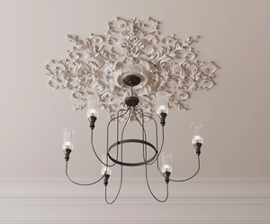 <span class=keywords><strong>Plaque</strong></span> décorative en EPS style français, gaufrée, luxe léger, pour base <span class=keywords><strong>de</strong></span> lustre, <span class=keywords><strong>plaque</strong></span> <span class=keywords><strong>de</strong></span> <span class=keywords><strong>plafond</strong></span>, ignifuge et écologique pour extérieur - Product Image 5