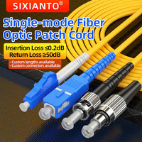 Engineering Telecommunication Grade Fiber Optic Patch Cord PVC Sheath Single Mode Single Core Pigtail Fiber Optic Cable SC/LC/FC
