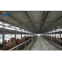 Ferme avicole poulailler Construction bâtiment préfabriqué Structure en acier matériaux hangars de grange à chevaux maisons portables bon marché chèvre