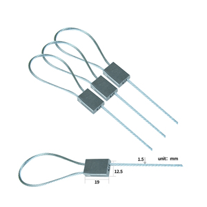 Mã vạch in cái nhìn nối tiếp số làm xáo trộn cảnh báo an toàn có thể điều chỉnh hiển nhiên RFID dài vận chuyển container Dây cáp con dấu - Product Image 2