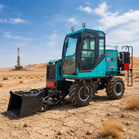 Camion malaxeur à béton autochargeur mobile avec trémie à bouche plate et transmission intégrale