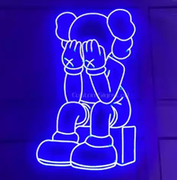 Boîte à lumière LED dynamique programmable avec effets d'animation défilante pour affichage en magasin