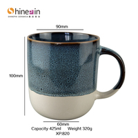 Tasse à café en céramique rétro artisanale à glaçure réactive, personnalisable avec logo, vente en gros - Offre Spéciale