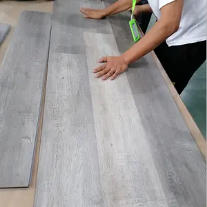 Gris Vanyl de SPC de PVC rígido Core Stone mira piso de lujo de tabla