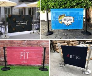 Customized Barricade Barrier Jacket PVC Vinyl Mesh Fabric Barrier Cover for Sports Event Fence Cover - Product Image 2