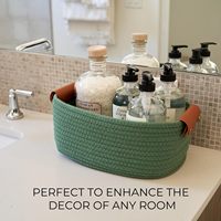 Petit panier de rangement de bureau, boîte de rangement et d'organisation pour articles divers, panier et boîte de rangement pour fournitures de garderie et jouets pour bébés