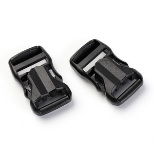 Plastic Snap Buckle 15mm Black Adjustable Outdoor Backpack Accessory - Product Image 3