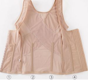 Meilleure vente Slim Body Shaper 3 rangs crochet 16 os contrôle du ventre avec correction taille complète du corps Shapewear - Product Image 3