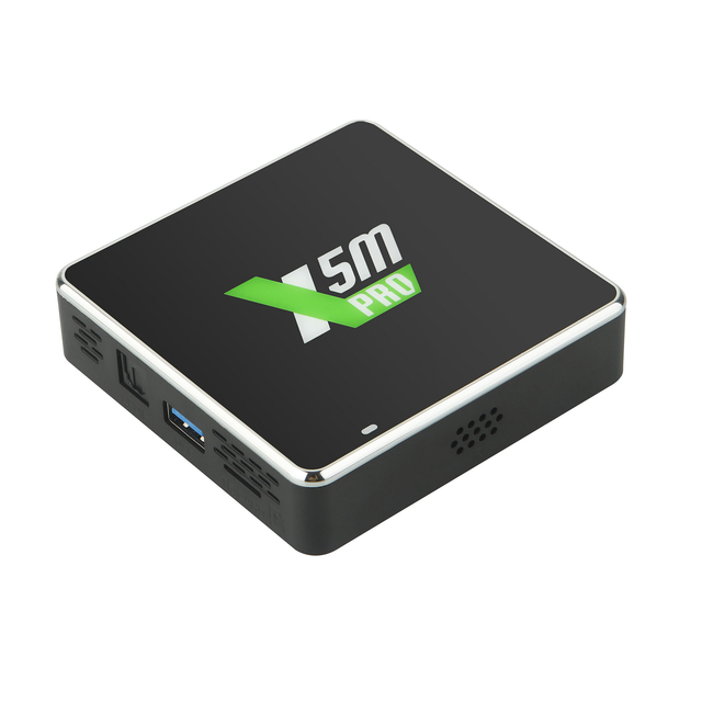 UGOOS X5M PRO Factory Android 14 Amlogic S905X5M TV Box with 4K AI-SR AV1 WiFi6 BT5.4 1000M Voice Remote LPDDR4 4GB 32GB