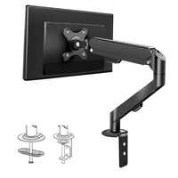 M5B Ressort à gaz à grand écran charge 2-9kg 17-34 pouces VESA 100*100mm Support de bras de moniteur unique adapté au bureau