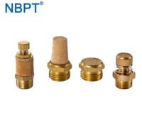 Silencieux pneumatique série BLSM en bronze fritté pour l'échappement d'air, contrôle du bruit, résistance à la corrosion