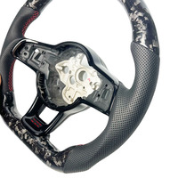 Schwarzes Geschmiedetes Carbon-Faser-Sportlenkrad, Maßgefertigt für Perforierten MK6 GOLF JETTA Polo GTI GTI V