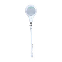 High Transparent Glass Lens Magnifying Lamp Ring LED Magnifier Desk Light Clamp Mounted for Tattoo Jewelry Inspection