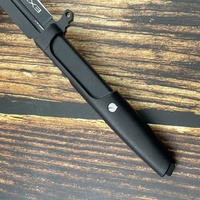 Couteau de chasse et de camping à lame fixe en acier inoxydable facile à utiliser avec manche en plastique, personnalisable, support OEM