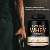 Proteína de Suero de Leche Aislada WPI 90 de Marca Privada, 5LB, Sabor Chocolate Doble, OEM, ODM, Fórmula Personalizada, Venta al Por Mayor, Suministro del Fabricante