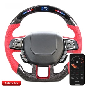 Volant de direction en fibre de carbone véritable avec commande par application LED, <span class=keywords><strong>prix</strong></span> d'usine, pour Land Rover Range Rover Evoque Sport - Product Image 3