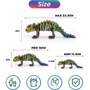Figurine de dinosaure articulée Ankylosaurus imprimée en 3D, objet de collection préhistorique, décoration de bureau pour adolescents et adultes - Product Image 2