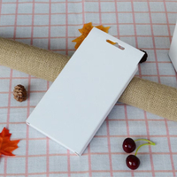Scatola Regalo Pieghevole in Carta Kraft Bianca e Marrone con Finestra Trasparente in PVC Senza Vassoio in Plastica per Confezioni di Custodie per Cellulari