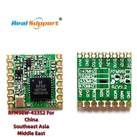 Module émetteur-récepteur RF sans fil longue portée HopeRF de qualité industrielle LoRa RFM98W-433MHz 10km, anti-interférence automobile CN/GUA