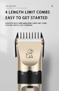 New Rechargeable Pet Grooming Hair Clipper Kit Dog Clipper Pet Hair Trimmer Kit For Pet Hair Removal