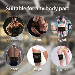Cinturón de Masaje de Silicona Recargable y Portátil, Electroestimulación Corporal para el Abdomen y Áreas Musculares Específicas - Product Image 3
