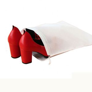 Sac en non-tissé personnalisé pour chaussures recyclées avec cordon de serrage - Product Image 2
