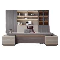 Chaise de bureau de superviseur moderne haut de gamme lumière luxe patron bureau du président meubles en bois