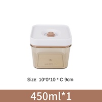 Réservoir de stockage en plastique de qualité alimentaire, type d'aspiration scellé sous vide, boîte de rangement pour la cuisine, les noix et les céréales.