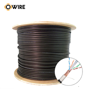 室外utp 6类电缆500m 1000m卷23 24 awg 4pr 4p utp屏蔽cca铜6类电缆kablo - Product Image 5