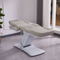 Table de Massage Lit SPA Rotatif Électrique en Cuir Synthétique pour Soins du Visage, 4 Moteurs, Chaise Beauté Santé Médicale
