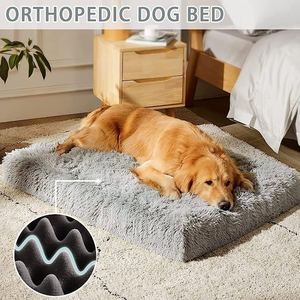DADACAT Orthopädisches Eierschalen-Schaumstoffbeheiztes Hundebett Einfarbiges Muster Abnehmbarer Waschbarer Bezug Wasserdichtes Futter Baumwollgefüllt - Product Image 5