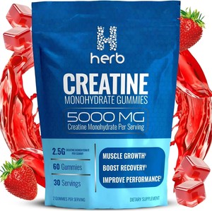 Complément pré-entraînement à marque privée OEM/ODM, créatine monohydrate, gommes énergétiques à la créatine pour la croissance musculaire - Product Image 1