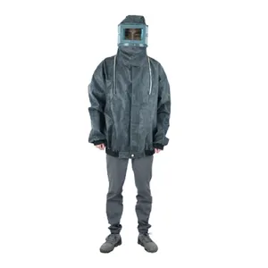 Roupa de trabalho em tela ecológica, roupa de proteção anti-calor para trabalho com recurso de segurança, roupa especial para pintura com jato de areia, mais recente