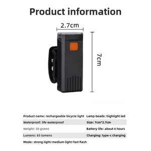 <span class=keywords><strong>Lampe</strong></span> avant <span class=keywords><strong>de</strong></span> vélo <span class=keywords><strong>rechargeable</strong></span> par USB, LED étanche, <span class=keywords><strong>lampe</strong></span> torche extérieure, phare <span class=keywords><strong>de</strong></span> vélo <span class=keywords><strong>de</strong></span> montagne, <span class=keywords><strong>lampe</strong></span> <span class=keywords><strong>de</strong></span> vélo, accessoires <span class=keywords><strong>de</strong></span> vélo - Product Image 6
