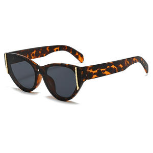 Gafas de sol Retro con forma de ojo de gato para mujer, montura grande, protección UV400, montura de PC, lentes de resina, tipo 3, YC20386 - Product Image 1