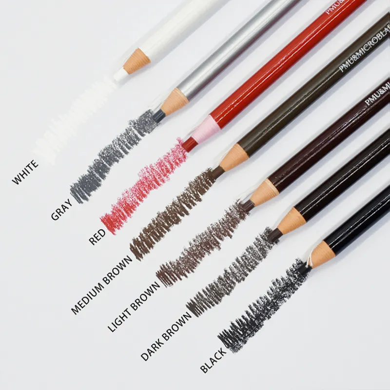 Quantité minimale de commande 120pcs Marque Privée Microblading Crayon À Sourcils Maquillage Permanent Crayon Étanche À L'eau