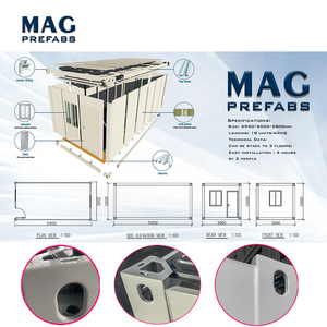 Cabane préfabriquée à ossature légère en acier, conception <span class=keywords><strong>de</strong></span> maison démontable, produits modulaires, stockage extérieur, <span class=keywords><strong>site</strong></span> mobile - Product Image 5