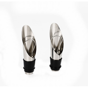 Nhà Máy bán hàng thanh phụ kiện công cụ thép không gỉ quà tặng 2 trong 1 rượu vang Phễu chai pourer và Stopper - Product Image 2