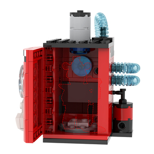 MOC1660 Colonnina di Ricarica con Vulnerabilità di Sicurezza, 135 Pezzi, Mattoncini <span class=keywords><strong>FNAF</strong></span>, <span class=keywords><strong>Gioco</strong></span> DIY, Modello Educativo da Costruire, Blocchi per Bambini - Product Image 2