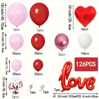Ensemble de ballons en latex en forme d'arche pour la Saint-Valentin et la fête des mères, pour les propositions de mariage, les célébrations de remise de diplômes, les décorations d'hôtel