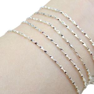 Chaîne en argent Sterling 925 de haute qualité <span class=keywords><strong>Che</strong></span> Hua Yuanbao pour bracelet et collier à bricoler soi-même faisant des résultats de bijoux et des composants - Product Image 5